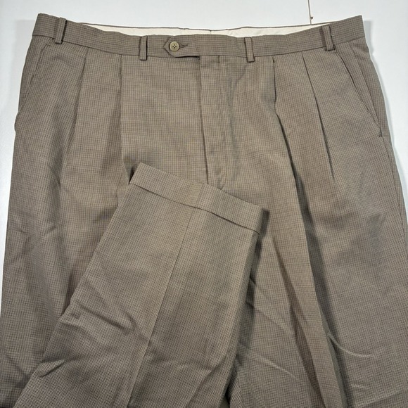 Vintage Lauren Ralph Lauren Wool Cashmere Pleated Dress Pants 43x30 Canada